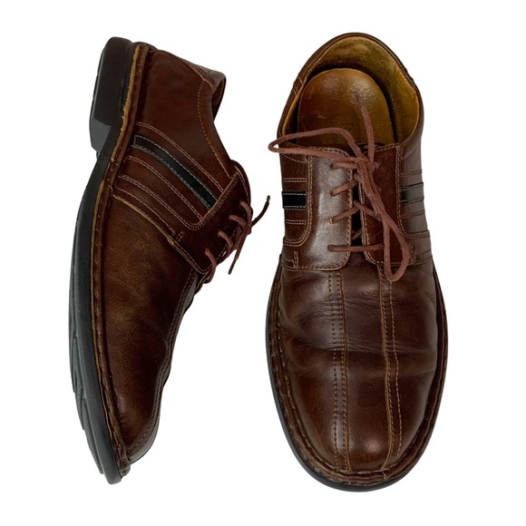 JOSEF SEIBEL Brown & Black Leather Oxfords - Picture 4 of 14
